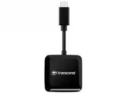 Transcend SD/microSD Card Reader, USB 3.2 Gen 1, Black, Type C