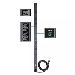 Tripp Lite by Eaton 3.7kW Single-Phase Local Metered PDU, 208/230V Outlets (6-C19 & 32-C13 ) C20/L6-20P Cable 10 ft. (3.05 m) Cord, 0U Vertical                          