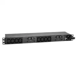 Tripp Lite by Eaton 7.7kW Single-Phase 200-240V Basic PDU, 10 C13 Outlets, IEC 309 32A Blue Input, 3.6 m Cord, 1U Rack-Mount                          