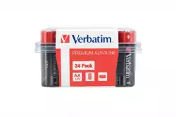 Verbatim ALKALINE BATTERY AA 24 PACK (BOX)                          