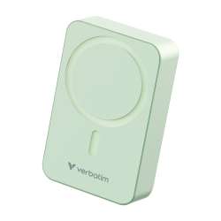 Verbatim Charge "n" Go Essentials Power Bank Magnetic Wireless 20000mAh Green