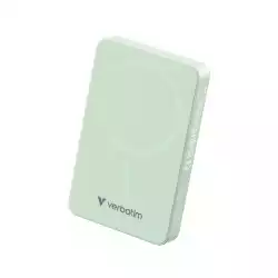 Verbatim Charge "n" Go Essentials Power Bank Magnetic Wireless 10000mAh Green                          