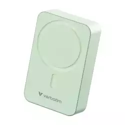 Verbatim Charge "n" Go Essentials Power Bank Magnetic Wireless 20000mAh Green