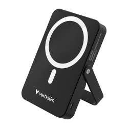 Verbatim Charge "n" Go Power Bank with Stand Magnetic Wireless 10000mAh Black