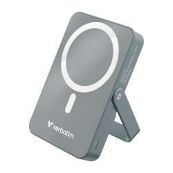 Verbatim Charge "n" Go Power Bank with Stand Magnetic Wireless 10000mAh Grey