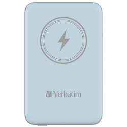 Verbatim MCP-10BE Power Pack 10000 mAh with UBS-C PD 20W / Magnetic Wireless Charging 15W Blue