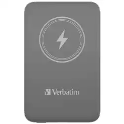 Verbatim MCP-10GY Power Pack 10000 mAh with UBS-C PD 20W / Magnetic Wireless Charging 15W Grey