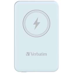 Verbatim MCP-5BE Power Pack 5000 mAh with UBS-C PD 20W / Magnetic Wireless Charging 15W Blue