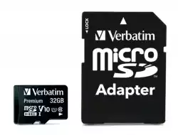Verbatim Premium micro SDHC 32GB Class 10 (Incl. Adaptor)