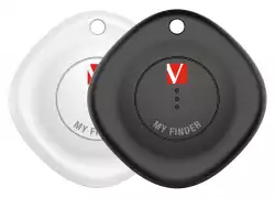 Verbatim MYF-02 MyFinder Bluetooth Item Finder 2 pack Black/White                          