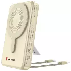 Verbatim Power Bank Magnetic Wireless 10.000 mAh C+C Display Gold Verbatim Power Bank Magnetic Wireless 10.000 mAh C+C Display Gold