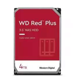 HDD NAS WD Red Plus (3.5'', 4TB, 256MB, 5400 RPM, SATA 6 Gb/s)