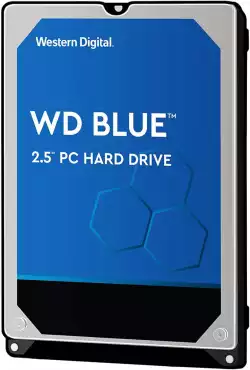 WD Blue Mobile 2TB HDD 7mm 5400Rpm SATA 6Gb/s serial ATA 128MB cache 2.5inch RoHS compliant internal Bulk