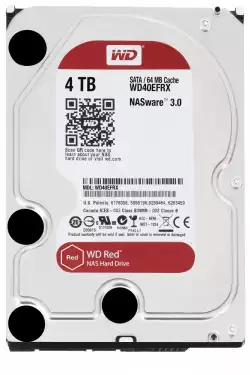 HDD Desktop WD Red (3.5'', 4TB, 256MB, 5400 RPM, SATA 6 Gb/s)