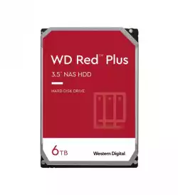 HDD NAS WD Red Plus (3.5'', 6TB, 256MB, 5400 RPM, SATA 6 Gb/s)