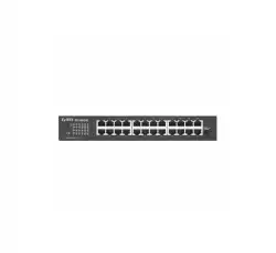 ZyXEL GS1100-24E 24-port Gigabit Unmanaged switch v3, Fanless, 802.3az (Green), desktop/19" rackmount