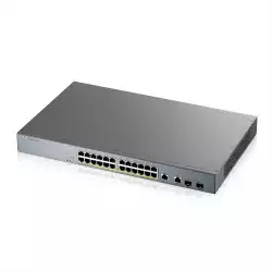 ZyXEL GS1350-26HP, 26 Port managed CCTV PoE switch, long range, 375W                          