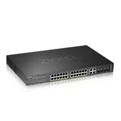 ZyXEL GS2220-28HP, EU region, 24-port GbE L2 PoE Switch with GbE Uplink (1 year NCC Pro pack license bundled)                          