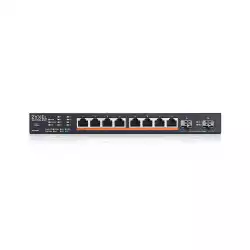 ZyXEL XMG1915-10EP, 8-port 2.5GbE, 2 SFP+, 8 x PoE++ 130W Smart Switch, hybird mode, standalone or NebulaFlex Cloud                          