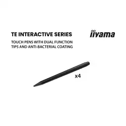 Дисплей IIYAMA TE7512MIS-B4AG, 75" VA panel, Google EDLA, AG, UHD 3840x2160, 400cd/m2, 5000:1, 6.5ms, PureTouch-IR, VGA, 2x HDMI, DP, 2x USB-C, RS232c, 2x LAN, 4x USB, HDMI out, IR, Speakers, Octa Core, 8GB, 128GB, Android 14, iiWare 13E, WiFi-6, BT, OPS slot, VESA, Black