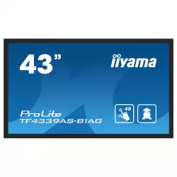 Дисплей IIYAMA TF4339AS-B1AG 42.5" Open-Frame, IPS, Anti-Glare, 3840x2160, Bonded PCAP, 500 cd/m2, 1200:1, 8ms, 2xHDMI, DisplayPort, RS232C, RJ45 (LAN), Speakers, 3x USB 2.0, Android 11 OS, Octa Core CPU, 4GB RAM, 32 GB Storage, 24/7, iiSignage2
