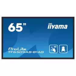 Дисплей IIYAMA TF6539AS-B1AG, 64.5" Open-Frame, IPS panel, AG, UHD 3840x2160, 500cd/m2, 1200:1, 8ms, bonded PCAP, Android 11 OS, A73*4+A53*4, 4GB, 32GB, 24/7, 2x HDMI, DP, RS232, LAN, 2x USB, Speakers, IP65 front, Portrait, Face Up, VESA 400, Black