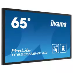 Дисплей IIYAMA TF6539AS-B1AG, 64.5" Open-Frame, IPS panel, AG, UHD 3840x2160, 500cd/m2, 1200:1, 8ms, bonded PCAP, Android 11 OS, A73*4+A53*4, 4GB, 32GB, 24/7, 2x HDMI, DP, RS232, LAN, 2x USB, Speakers, IP65 front, Portrait, Face Up, VESA 400, Black