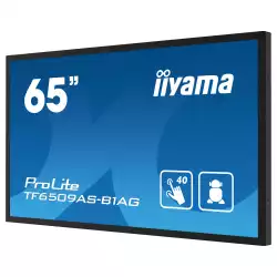 Дисплей IIYAMA TF6539AS-B1AG, 64.5" Open-Frame, IPS panel, AG, UHD 3840x2160, 500cd/m2, 1200:1, 8ms, bonded PCAP, Android 11 OS, A73*4+A53*4, 4GB, 32GB, 24/7, 2x HDMI, DP, RS232, LAN, 2x USB, Speakers, IP65 front, Portrait, Face Up, VESA 400, Black