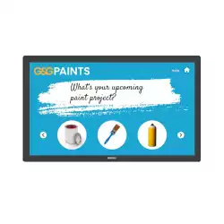 Дисплей Philips 24BDL3751T/00, 23.8" ADS LED panel, 16:9, AG, AF, FHD 1920x1080, 250cd/m2, 1000:1, 8ms, PCAP technology, Android 13, QC Cortex A55, 4GB, 32GB, 2x HDMI, DP, USB-C, 2x USB, micro USB, LAN, RS232, Audio out, Speakers, WiFi, BT, 24/7, Portrait, Tilt, Wave ready, Black