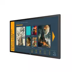 Дисплей Philips 43BDL3751T/00, 42.5" ADS LED panel, 16:9, AG, AF, UHD 3840x2160, 450cd/m2, 1200:1, 8ms, PCAP technology, Android 13, QC Cortex A55, 4GB, 32GB, 2x HDMI, DP, USB-C, 2x USB, LAN, RS232, WiFi, BT, OPS slot, Speakers, 24/7, Portrait, Tilt, Wave ready, VESA, Black