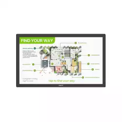 Дисплей Philips 55BDL3751T/00, 54.5" VA LED panel, 16:9, AG, AF, UHD 3840x2160, 450cd/m2, 5000:1, 8ms, PCAP technology, Android 13, QC Cortex A55, 4GB, 32GB, 2x HDMI, DP, USB-C, micro USB, 2x USB, LAN, RS232, WiFi, BT, Speakers, 24/7, Portrait, Tilt, Wave ready, SmartPower, VESA, Black