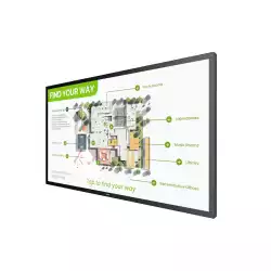 Дисплей Philips 55BDL3751T/00, 54.5" VA LED panel, 16:9, AG, AF, UHD 3840x2160, 450cd/m2, 5000:1, 8ms, PCAP technology, Android 13, QC Cortex A55, 4GB, 32GB, 2x HDMI, DP, USB-C, micro USB, 2x USB, LAN, RS232, WiFi, BT, Speakers, 24/7, Portrait, Tilt, Wave ready, SmartPower, VESA, Black