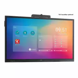Дисплей SHARP 60005892 PN-LC752 75", IPS panel, AG, Infrared touch technology, 4K UHD 3840x2160, 16:9, 450cd/m2, 1200:1, 8ms, Android 11, Arm Cortex-A55 QC, 4GB, 16GB, VGA, DisplayPort, 3x HDMI, USB-C, RS232, LAN, 4x USB 3.0, HDMI Out, SPDIF, OPS slot, WLAN, BT, 16/7, VESA, Black