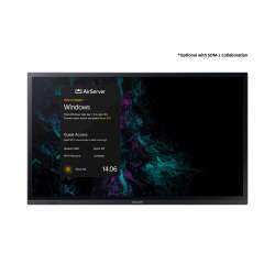 Дисплей SHARP PN-LA652, 65", IPS Panel, AG, InGlass M5 touch technology, 4K UHD 3840x2160, 450cd/m2, 1200:1,8ms, 24/7, Face Up, Portrait, 2x HDMI. DP, USB-C, LAN, USB, HDMI Out, DP Out, PiP/PbP, SDM Slot, CM Slot, VESA, Black, PNLA652