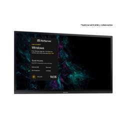 Дисплей SHARP PN-LA652, 65", IPS Panel, AG, InGlass M5 touch technology, 4K UHD 3840x2160, 450cd/m2, 1200:1,8ms, 24/7, Face Up, Portrait, 2x HDMI. DP, USB-C, LAN, USB, HDMI Out, DP Out, PiP/PbP, SDM Slot, CM Slot, VESA, Black, PNLA652
