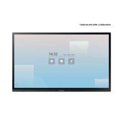Дисплей SHARP PN-LA652, 65", IPS Panel, AG, InGlass M5 touch technology, 4K UHD 3840x2160, 450cd/m2, 1200:1,8ms, 24/7, Face Up, Portrait, 2x HDMI. DP, USB-C, LAN, USB, HDMI Out, DP Out, PiP/PbP, SDM Slot, CM Slot, VESA, Black, PNLA652
