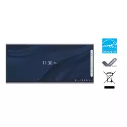 Дисплей ViewSonic IFP105UW, 105", VA DLED panel, AG, 21:9, WUHD 5120x2160, 400cd/m2, 4000:1, 6.5ms, Ultra Fine Touch, Android 13, Octa-Core CPU, 8GB, 128GB, 4x HDMI, DP, RS232, LAN, 2x USB-C, 6x USB, HDMI Out, SPDIF, Speakers, OPS and WiFi slots, VESA 1000x400, Black