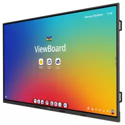 Дисплей ViewSonic IFP110, 110" TFT DLED panel, AG, 16:9, UHD 3840x2160, 400cd/m2, 1200:1, 8ms, Ultra Fine Touch, Android 13, Octa-Core CPU, 8GB, 128GB, VGA, 3x HDMI, DP, RS232, LAN, 3x USB-C, 5x USB, HDMI Out, SPDIF, Speakers, OPS and WiFi slots, 8 -array Microphone, VESA 1000x800, Black