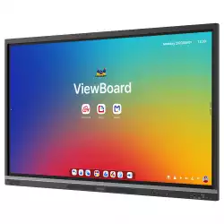 Дисплей ViewSonic IFP5551, 55", TFT LCD panel, EDLA-Certified, 50-pts Infrared touch, UHD 3840x2160, AG+AF, 500cd/m2, 1200:1, 6.5ms, Octa-Core CPU, 16GB, 128GB storage, VGA, 4x HDMI, DP, 2x LAN, RS232, HDMI out, 3x USB-C, 5x USB, SPDIF, OPS slot, Mic, NFC, Android 14, Speakers, VESA, Black