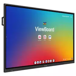 Дисплей ViewSonic IFP6534, 65" TFT DLED panel, AG, Ultra Fine Touch, 16:9, 4K UHD 3840x2160, 8ms, 450cd/m2, 5000:1, Quad- core, 8GB, 128GB storage, VGA, 3x HDMI, DP, RS232, 2x LAN, 2x USB-C, 5x USB-A, HDMI Out, SPDIF, micro SD, Speakers, Android 14 EDLA, OPS slot, VESA, Black