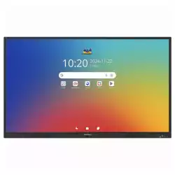 Дисплей ViewSonic IFP6535-1-1C, 65 inch, TFT panel, Google EDLA, Ultra Fine touch, 9H, AG, UHD 3840x2160, 450cd/m2, 5000:1, 6.5ms, Octa-Core, 8GB, 128GB, Android 16, VGA, 3x HDMI, DP, RS232, LAN, USB-C, USB, HDMI out, Speakers, OPS slot, VESA, Black