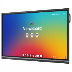 Дисплей ViewSonic IFP6551, 65", TFT LCD panel, EDLA-Certified, 50-pts Infrared touch, UHD 3840x2160, AG+AF, 500cd/m2, 1200:1, 6.5ms, Octa-Core CPU, 16GB, 128GB storage, VGA, 4x HDMI, DP, 2x LAN, RS232, HDMI out, 3x USB-C, 5x USB, SPDIF, OPS slot, Mic, NFC, Android 14, Speakers, VESA, Black
