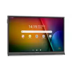 Дисплей ViewSonic IFP6552-2F, 65", IPS LED panel, AG, Ultra Fine Touch, 16:9, 4K UHD 3840x2160, 7ms, 400cd/m2, 5000:1, Octa-Core CPU, 8GB, 64GB, VGA, 3x HDMI, DP, RS232, 2x LAN, HDMI Out, SPDIF, 3x USB-C, 5x USB-A, MIC, Speakers, Android 13, OPS Slot, myViewBoard, VESA, Black, Certified under the Android Enterprise Device License Agreement (EDLA)