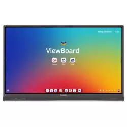 Дисплей ViewSonic IFP6553, 65", TFT LED Panel, Ultra Fine touch technology, 16:9, AG, UHD 3840x2160, 450cd/m2, 5000:1, 6.5ms, Octa-Core CPU, 8GB + 8GB, 128GB, NFC and SSO sign-in, Android 14 OS, VGA, 4x HDMI, DP, RS232, 4x USB-C, 5x USB, LAN, HDMI Out, Speakers, Android 14, OPS slot, Black