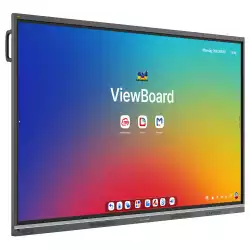 Дисплей ViewSonic IFP7551, 75", TFT LCD panel, EDLA-Certified, 50-pts Infrared touch, UHD 3840x2160, AG+AF, 500cd/m2, 1200:1, 6.5ms, Octa-Core CPU, 16GB, 128GB storage, VGA, 4x HDMI, DP, 2x LAN, RS232, HDMI out, 3x USB-C, 5x USB, SPDIF, OPS slot, Mic, NFC, Android 14, Speakers, VESA, Black