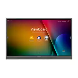 Дисплей ViewSonic IFP7552-2F, 75" VA LED panel, AG, Ultra Fine Touch, 16:9, 4K UHD 3840x2160, 7ms, 350cd/m2, 5000:1, Octa- Core CPU, 8GB, 64GB, VGA, 3x HDMI, DP, RS232, 2x LAN, HDMI Out, SPDIF, 3x USB-C, 5x USB-A, MIC, Speakers, Android 13, OPS Slot, myViewBoard, VESA, Black, Certified under the Android Enterprise Device License Agreement (EDLA)