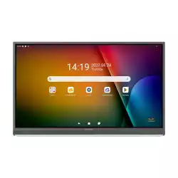 Дисплей ViewSonic IFP7552-2F, 75" VA LED panel, AG, Ultra Fine Touch, 16:9, 4K UHD 3840x2160, 7ms, 350cd/m2, 5000:1, Octa- Core CPU, 8GB, 64GB, VGA, 3x HDMI, DP, RS232, 2x LAN, HDMI Out, SPDIF, 3x USB-C, 5x USB-A, MIC, Speakers, Android 13, OPS Slot, myViewBoard, VESA, Black, Certified under the Android Enterprise Device License Agreement (EDLA)