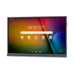 Дисплей ViewSonic IFP7552-2F, 75" VA LED panel, AG, Ultra Fine Touch, 16:9, 4K UHD 3840x2160, 7ms, 350cd/m2, 5000:1, Octa- Core CPU, 8GB, 64GB, VGA, 3x HDMI, DP, RS232, 2x LAN, HDMI Out, SPDIF, 3x USB-C, 5x USB-A, MIC, Speakers, Android 13, OPS Slot, myViewBoard, VESA, Black, Certified under the Android Enterprise Device License Agreement (EDLA)