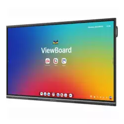 Дисплей ViewSonic IFP8651-3C, 86 inch, TFT panel, Google EDLA, Ultra Fine touch, 9H, AG, AF, UHD, 500cd/m2, 1200:1, 6.5ms, Octa-Core, 8GB, 128GB, Android 14, VGA, HDMI, DP, LAN, USB-C, USB, HDMI out, Speakers, 8-array microphone, OPS slot, NFC, SSO, Black