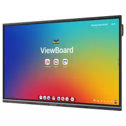 Дисплей ViewSonic IFP8651, 86", TFT LCD panel, EDLA-Certified, 50-pts Infrared touch, UHD 3840x2160, AG+AF, 500cd/m2, 1200:1, 6.5ms, Octa-Core CPU, 16GB, 128GB storage, VGA, 4x HDMI, DP, 2x LAN, RS232, HDMI out, 3x USB-C, 5x USB, SPDIF, OPS slot, Mic, NFC, Android 14, Speakers, VESA, Black